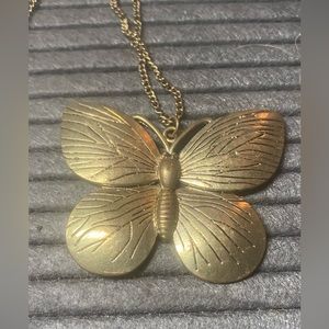 Brass Butterfly necklace